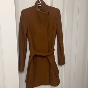 Aritzia Babaton Camel Connor Belted Coat XS